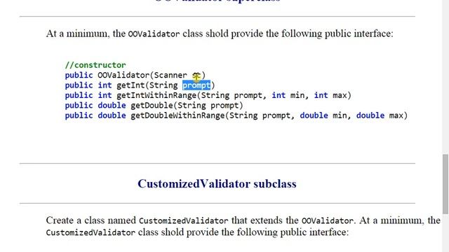 Assignment a2: Input validator class hierarchy Part 1 смотреть онлайн