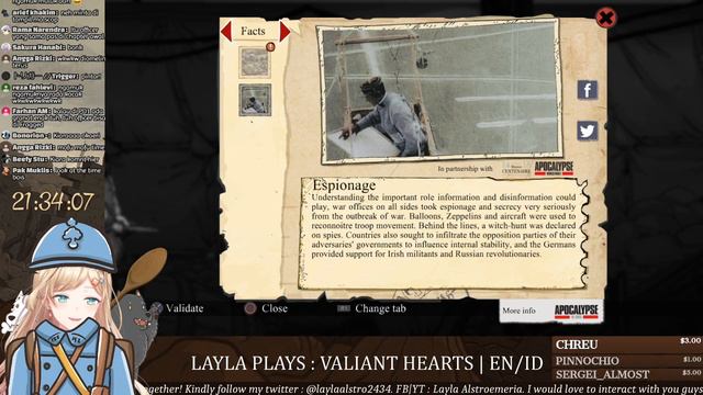【VALIANT HEARTS : THE GREAT WAR】Let's End This War... | Layla Alstroemeria【NIJISANJI ID】 смотреть онлайн