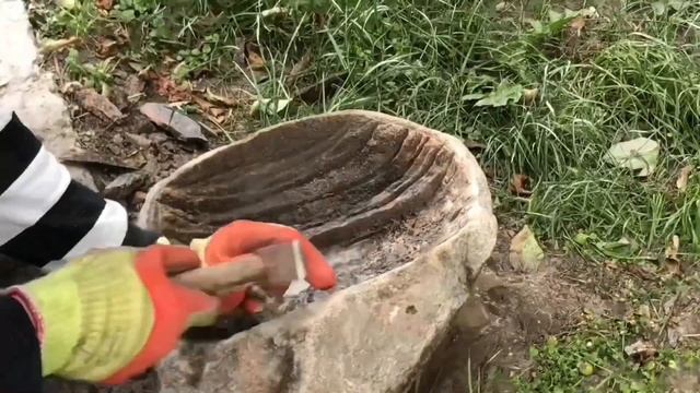 Раковина из камня своими руками: шлифовка натурального камня и глубина, День 5 смотреть онлайн