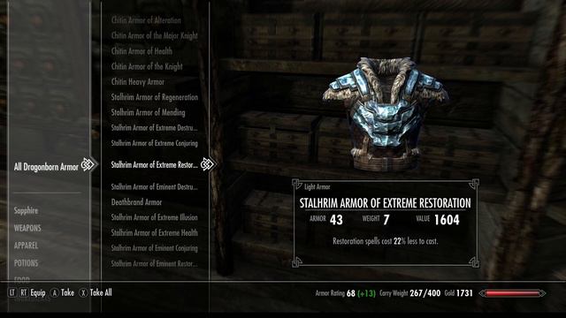 Stalhrim Armor of Extreme Restoration (Light Armor) смотреть онлайн