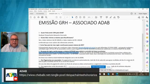Como emitir a GRH ADAB? смотреть онлайн