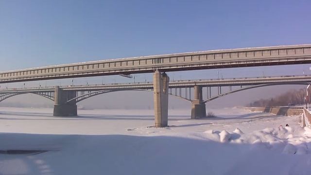Communal bridge, Novosibirsk, Коммунальный мост, Новосибирск смотреть онлайн