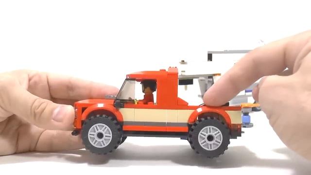 Дом на колесах LEGO 60182 обзор набора PICKUP & CARAVAN [музей GameBrick] смотреть онлайн
