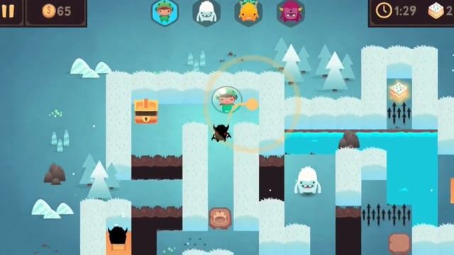 Monsters Ate My Birthday Cake iOS - Level 2-12 - 3 Star Walkthrough (Powder Peaks) смотреть онлайн