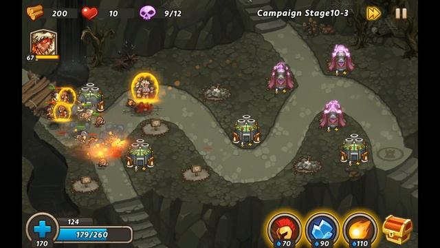 Castle Defense 2•[Level 10-3] Campaign-Hard|Stage#30|☆3 Stars☆[HD]•Black Rock Mountain смотреть онлайн