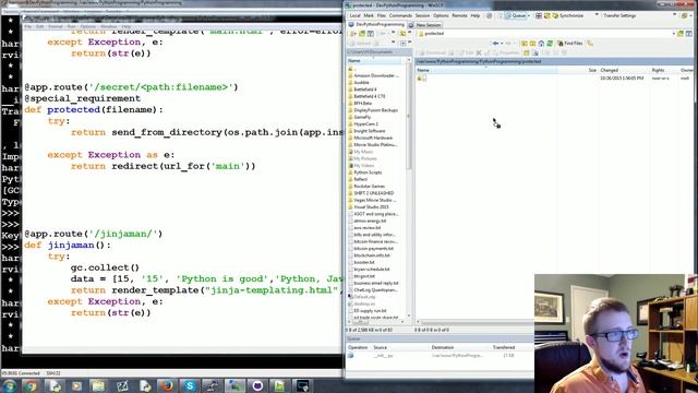 Protected directories and Files - Flask Web Development with Python 31 смотреть онлайн
