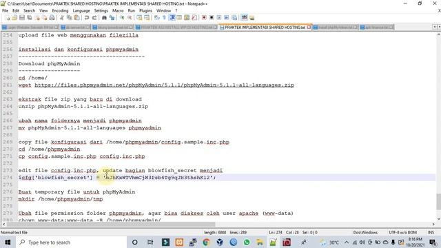 Implementasi Shared Hosting Server - Installasi dan Konfigurasi phpMyAdmin смотреть онлайн