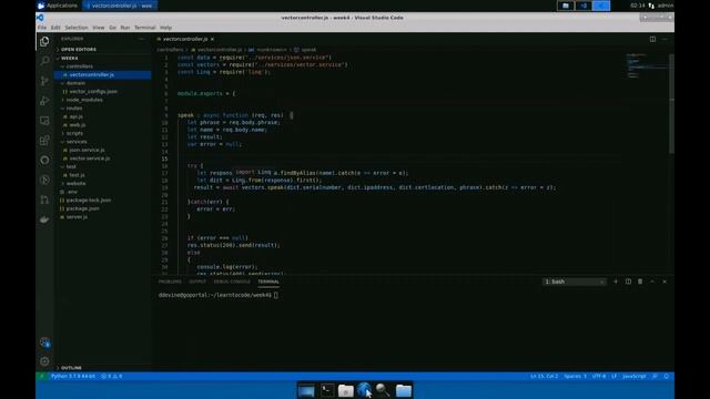 Creating our Vector Speaks Endpoint смотреть онлайн