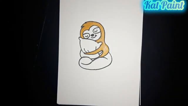 Как нарисовать ленивца / How to draw a sloth смотреть онлайн