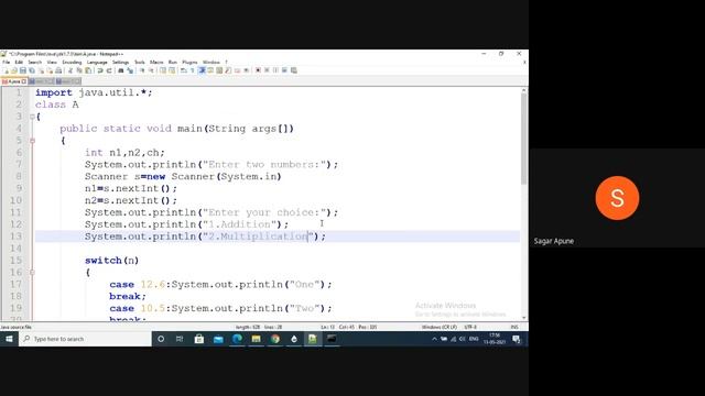 Practical-4 | JPR |Switch and Conditional if ?: | Java Programming | MSBTE смотреть онлайн