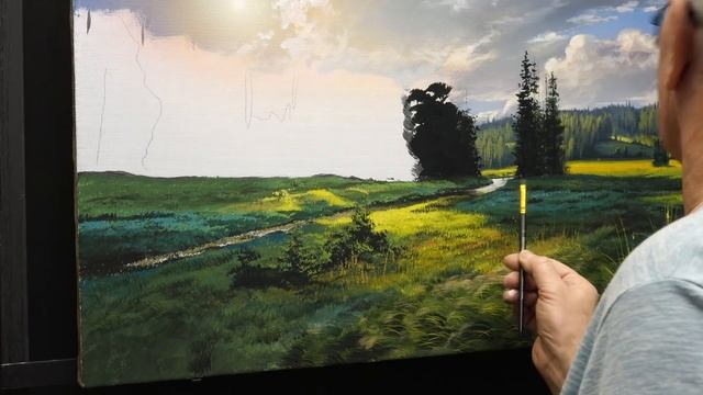 "Affectionate summer" (Wonderful summer landscape) Artist-Viktor Yushkevich. #8 picture in 2020. смотреть онлайн