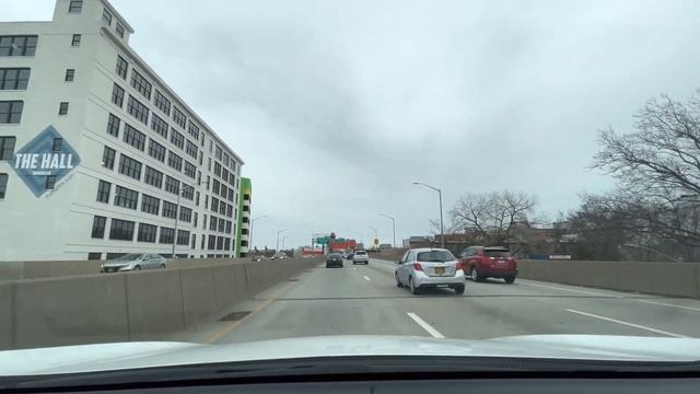 Driving Downtown - Staten Island to Roosevelt Island - New York City USA смотреть онлайн