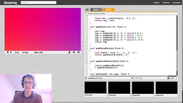 Making Music in Shadertoy - Episode 2 : FM Synthesis, Pad, Lead Synth смотреть онлайн