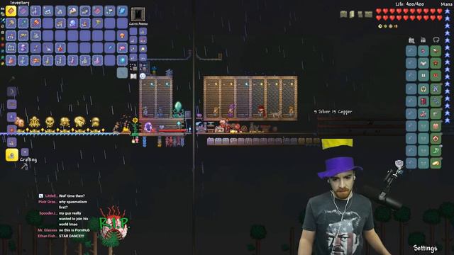 Twins are here - Terraria Hardcore MasterMode Book Only Challenge Drunk Seed - Ep 37 смотреть онлайн