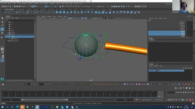 Constraints in Maya | Lecture 01 Body Mechanics | Фрагмент с курса по анимации смотреть онлайн