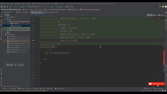 How to Implement Motionlayout Button Animation in Jetpack Compose | Android | Kotlin | Make it Easy смотреть онлайн