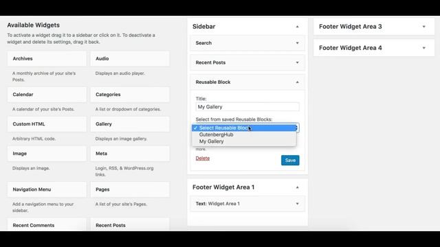 Reusable Gutenberg Blocks Widget - Quick Look смотреть онлайн