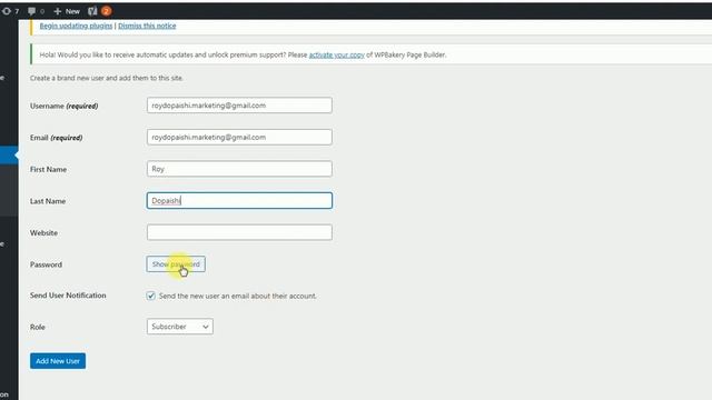 Add User in WordPress смотреть онлайн