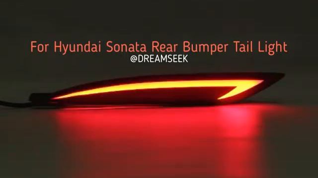 Dreamseek LED Rear Bumper Tail Light For Hyundai Sonata 2011-2014 Brake With Turn Light #A смотреть онлайн