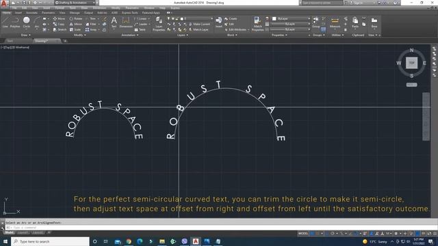 How To Make Curved Text In AutoCAD