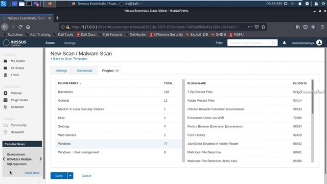 configuring and ruuning malware scanning with nessus 8 10 1 on kali linux смотреть онлайн