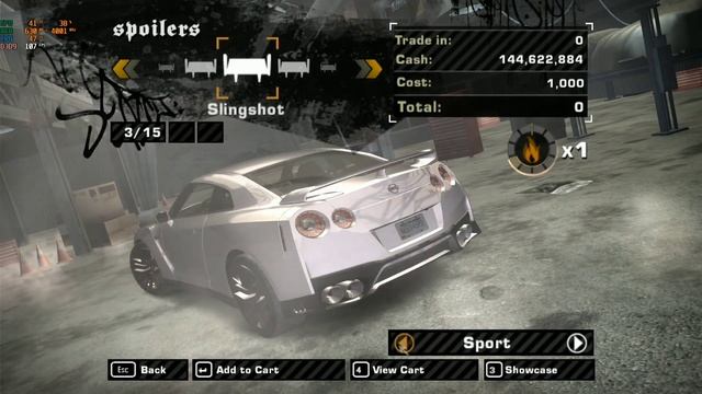 Need for Speed MW 2005 WALKTROUGH Nissan GTR R35 Part 1 - Buying and Customise смотреть онлайн