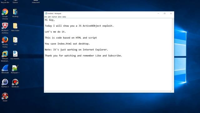 JS ActiveXObject exploit смотреть онлайн