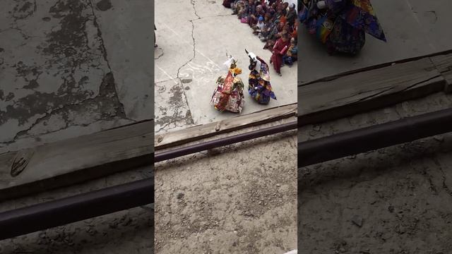 Monk mask dance at Karsha Monastery Zanskar 2023 смотреть онлайн