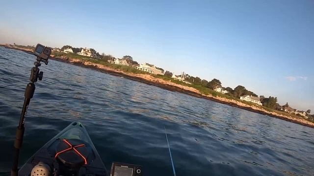 Striped Bass Feeding Frenzy! Kayak Fishing RI For Multiple Fish Species смотреть онлайн