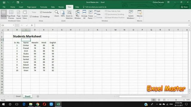 How to use Freeze Panes option in Excel 2016 смотреть онлайн