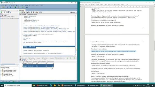 Curso de Oracle: Disparador (old y new) смотреть онлайн
