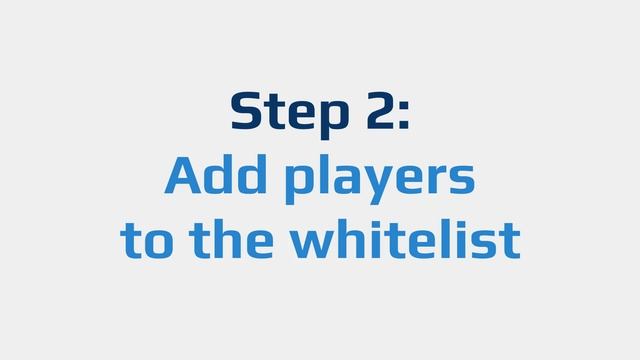 How to: Use the whitelist on your server смотреть онлайн