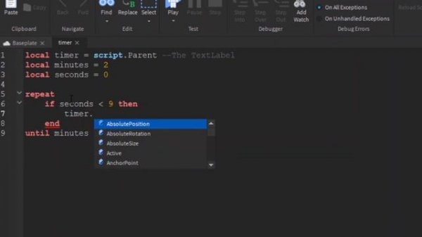 Minutes & Seconds Timer Thingy Tutorial (ROBLOX Studio)