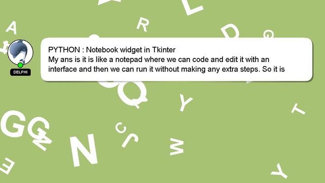 PYTHON : Notebook widget in Tkinter смотреть онлайн