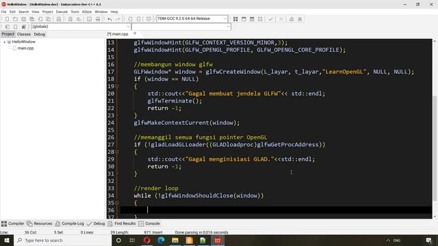 Menampilkan Jendela Open GL - Hello Window смотреть онлайн