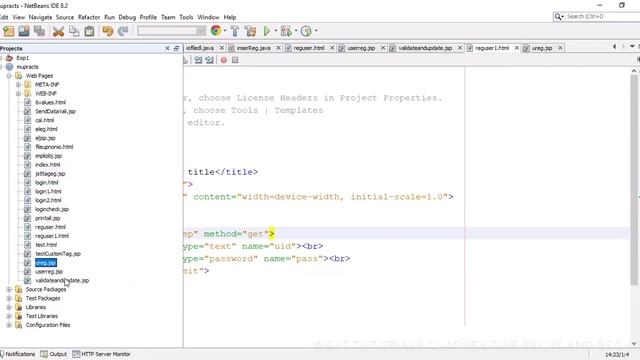 Enterprise Java Tutorial: Develop a JSP application to authenticate user login with database. смотреть онлайн