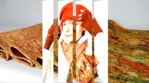 Валяю из шерсти. Берет с козырьком, шарф и эластичные митенки.