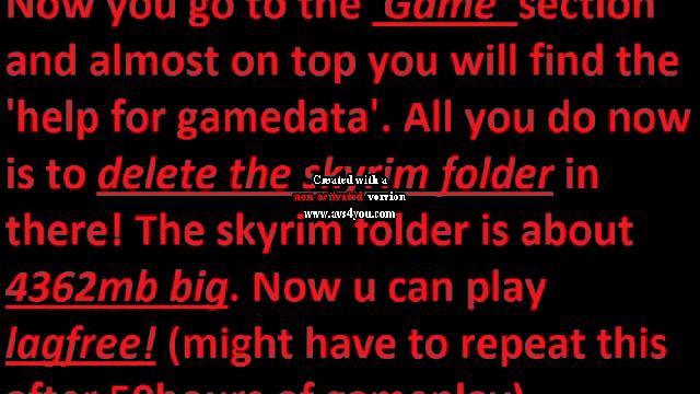 How to fix skyrim lag on ps3 completely! No lag what so ever! смотреть онлайн