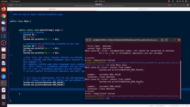 Lesson 16 Data Types Java's boolean primitive type #java #programming #programação смотреть онлайн