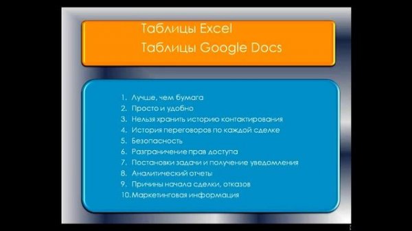 Клиентская база: Excel, Google Docs или CRM программа?