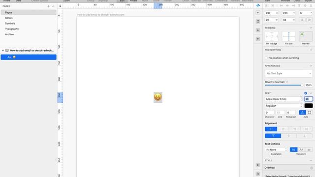 Sketch App Tutorial - Add emoji to sketch - edwche смотреть онлайн