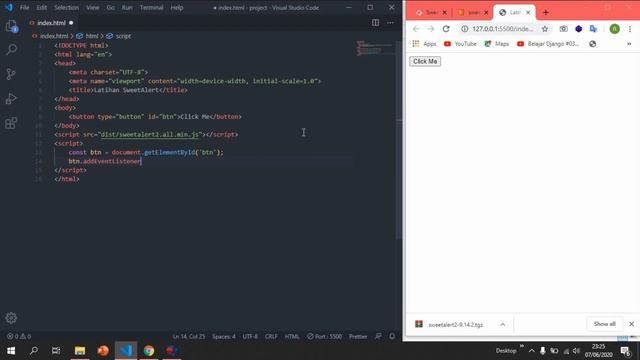 Cara menggunakan SweetAlert | Alert, prompt, confirm JavaScript смотреть онлайн