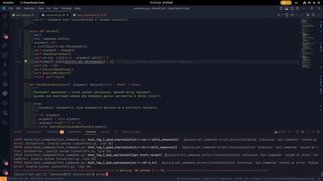 Python-бот Discord | Форматируем код смотреть онлайн