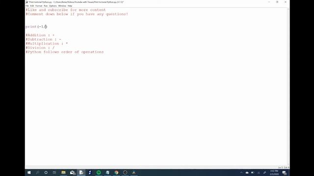 Python 3 Programming Tutorial: Math смотреть онлайн
