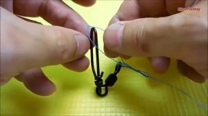 Как привязать шнур плетенку к карабину