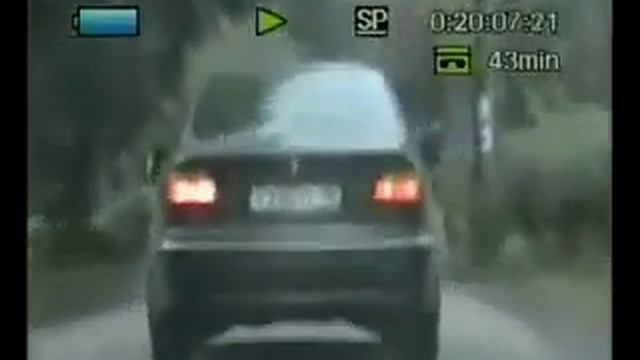 Погоня за BMW 525 со стрельбой (видеорегистратор)