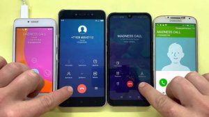 Incoming Call Xiaomi Redmi Note 5A Vs HUAWEI Y5 2019 / Samsung Galaxy S4 & Lenovo A40 Outgoing Call