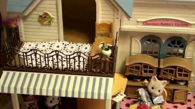 Мой набор игрушек Сильваниан Фемилис – дом кафе ресторан Sylvanian Families. Играю в Сильваниан смотреть онлайн