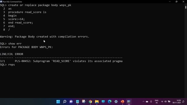 Pragma WNPS and RNPS restrict references in oracle смотреть онлайн