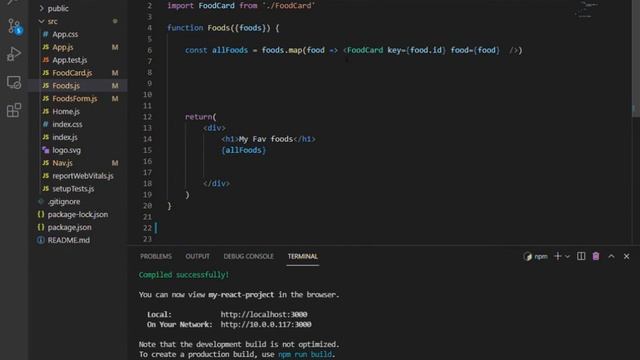 FoodsForm js my react project WSL Ubuntu Visual Studio Code 2021 09 23 18 16 48 смотреть онлайн